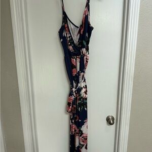 Amazon Blue Sleeveless Maxi Dress with Spaghetti Strap